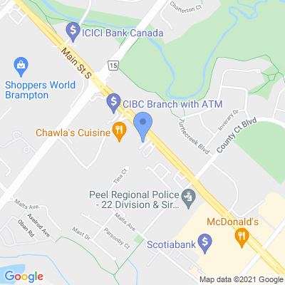 Petro V Plus - Brampton Map