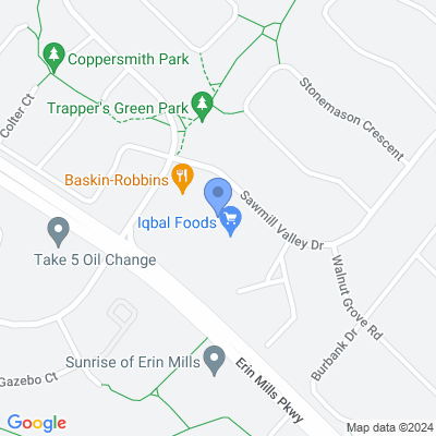 Erin Mills Dollar & Convenience Map