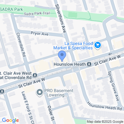6ixSide Vapes - St Clair Ave W Map